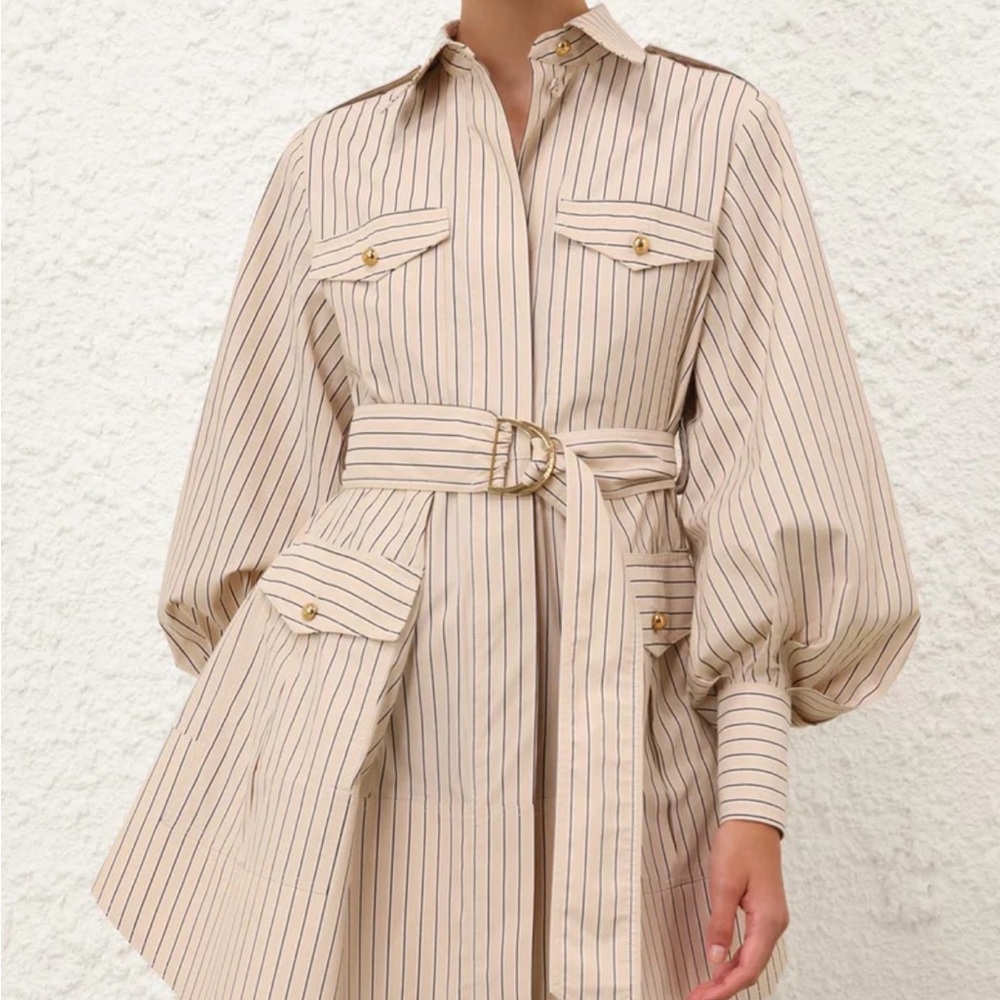 Zimmermann MEMENTO UTILITY MINI DRESS
